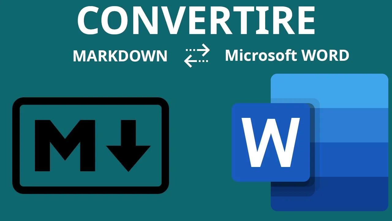 Convertire Markdown in Word e word in markdown usando Pandoc