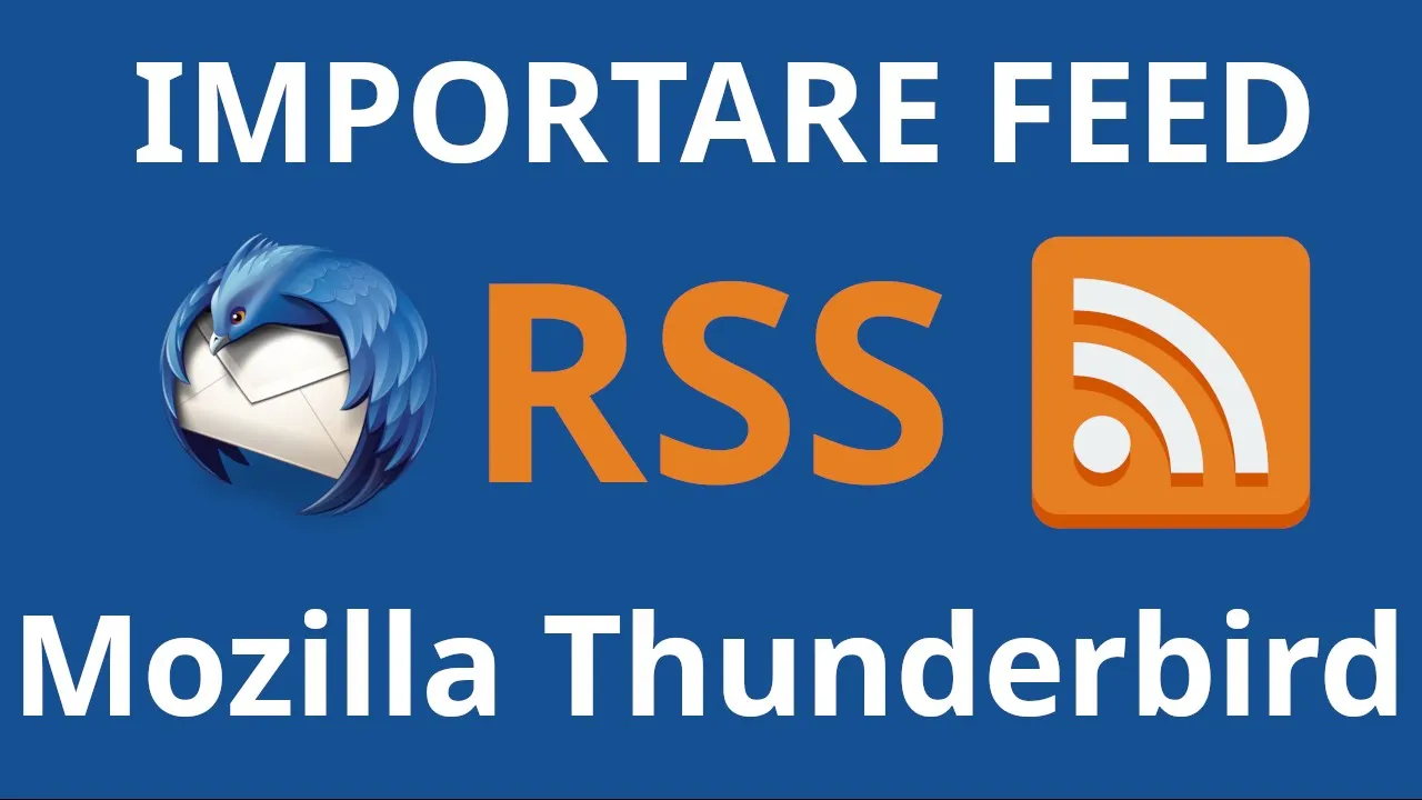 Importare feed RSS su Mozilla Thunderbird