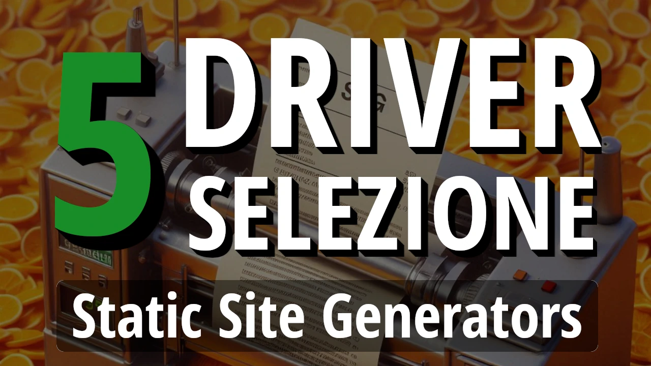 Come Scegliere il Miglior Generatore di Siti Statici per il Tuo Progetto