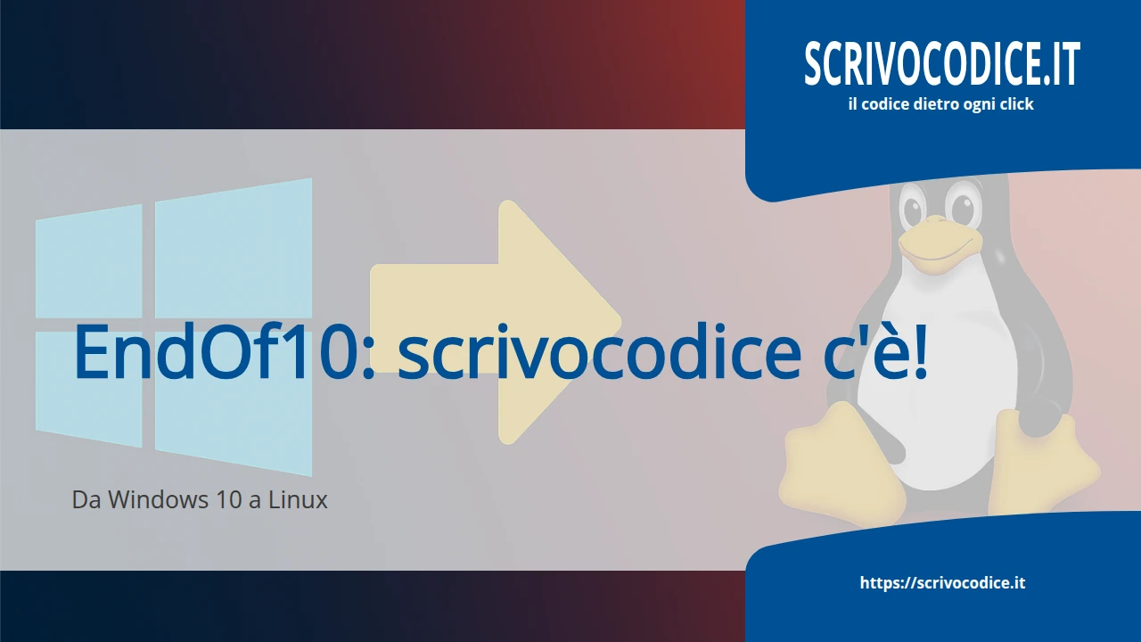 Passa a Linux con scrivocodice.it: facile, guidato, sicuro