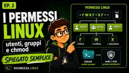 Permessi Linux spiegati semplice: utenti, gruppi, chmod e sudo