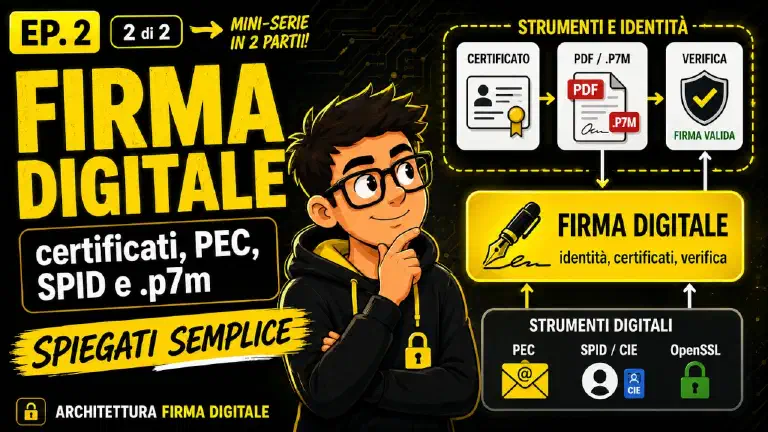 Firma digitale nella pratica: certificati, PEC, SPID e file .p7m