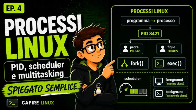 Processi Linux spiegati semplice: cosa succede quando avvii un programma