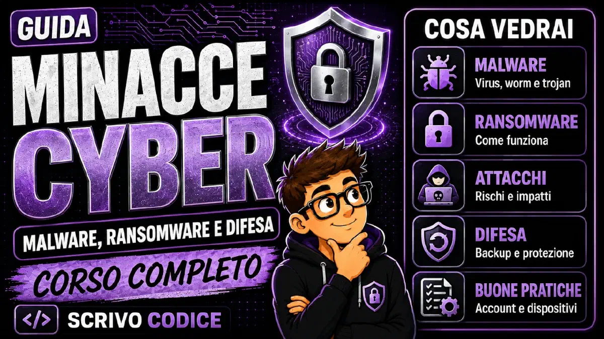 Minacce informatiche, malware e ransomware: capire i rischi digitali per difendersi meglio