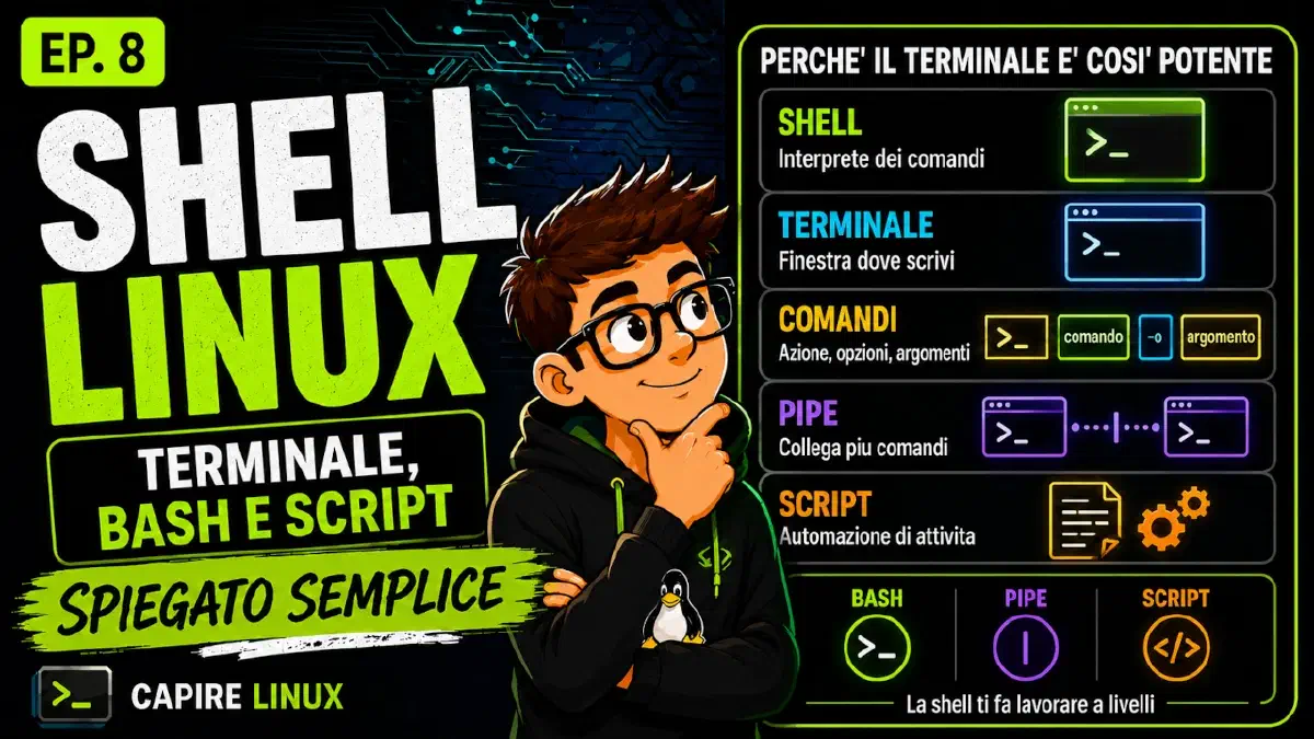 Shell Linux spiegata semplice: perché il terminale è così potente