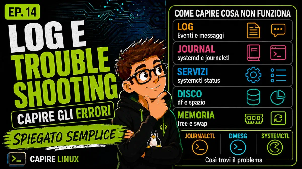 Log Linux e troubleshooting: come capire cosa non funziona