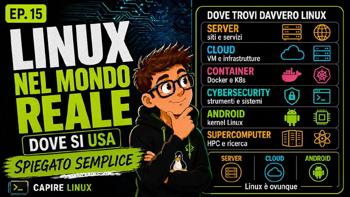 Linux nel mondo reale: server, cloud, Android e supercomputer