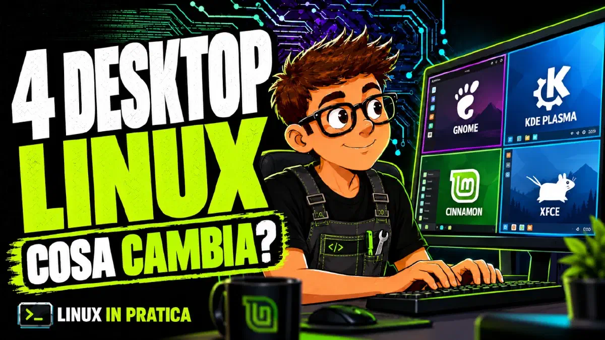GNOME, KDE, Cinnamon e XFCE: quale Desktop Environment Linux scegliere?